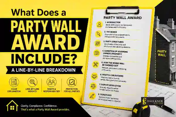 Party Wall Awards Explained Line-by-Line: What Property Owners and Neighbours Need to Know 1 What Does a Party Wall Award Include? A Line-by-Line Breakdown Sittingbourne